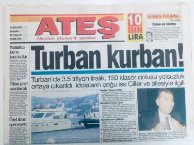 Ateş Gazetesi - 16 Ekim 1996 - Mankenlerin Yatak Keyfi, Madonna Süper Anne GZ46307 - 1