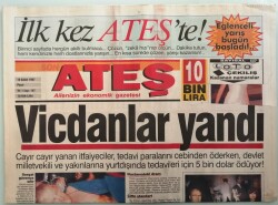 Ateş Gazetesi 16 Şubat 1997 Ahu Tuğbanın Hayatı Film - GZ44468 - 2