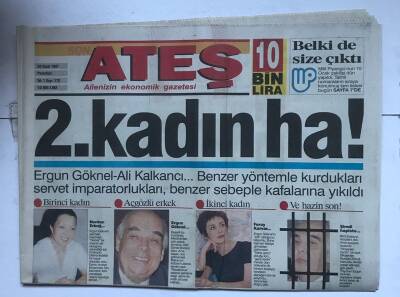 Ateş Gazetesi 20 Ocak 1997 - Tarihi Duruşma GZ8503 - 1