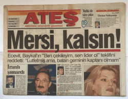 Ateş Gazetesi 20 Şubat 1997 - Mert Çillere İlginç Teklif GZ5480 - 2