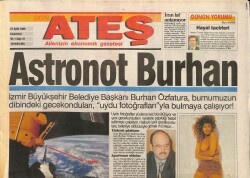 Ateş Gazetesi 21 Eylül 1996 - Türkan Şoray Şahmeranlığı Sevdi - Tina , 19 Tır Eşyayla Geldi GZ114783 - 1