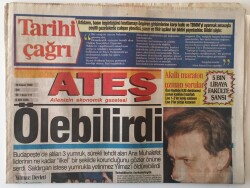 Ateş Gazetesi 26 Kasım 1996 - Ana Muhalefet Partisi Mesut Yılmaz Saldırıya Uğradı Ölebilirdi GZ13848 - 2