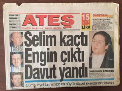 Ateş Gazetesi 3 Nisan 1996 -Üniversiteliye Kötü Haber Harçlar Daha Da Artacak GZ10242 - 1