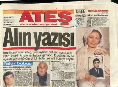 Ateş Gazetesi 30 Ocak 1997 - Fenerde Tayfun Sevinci - Çelik Devlet Adına Çalıştık GZ123028 - 1