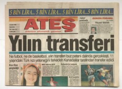 Ateş Gazetesi 4 Aralık 1996 - Yılın Transferi GZ2138 - 1
