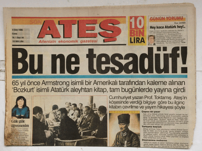 Ateş Gazetesi 4 Ekim 1996 - Bu Ne Tesadüf ! GZ7657 - 1