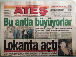 Ateş Gazetesi 5 Mart 1997 Tansu Çiller Ortağından Kopamıyor - GZ44094 - 1