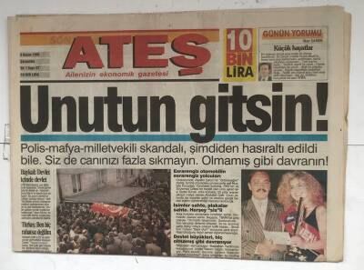 Ateş Gazetesi 6 Kasım 1996 - Ecevitin İktidar Korkusu GZ8354 - 1