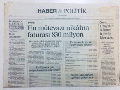 Ateş Gazetesi Haber Politik - 2 Eylül 1996 - Uzaydan Bakınca Halimiz GZ41919 - 1