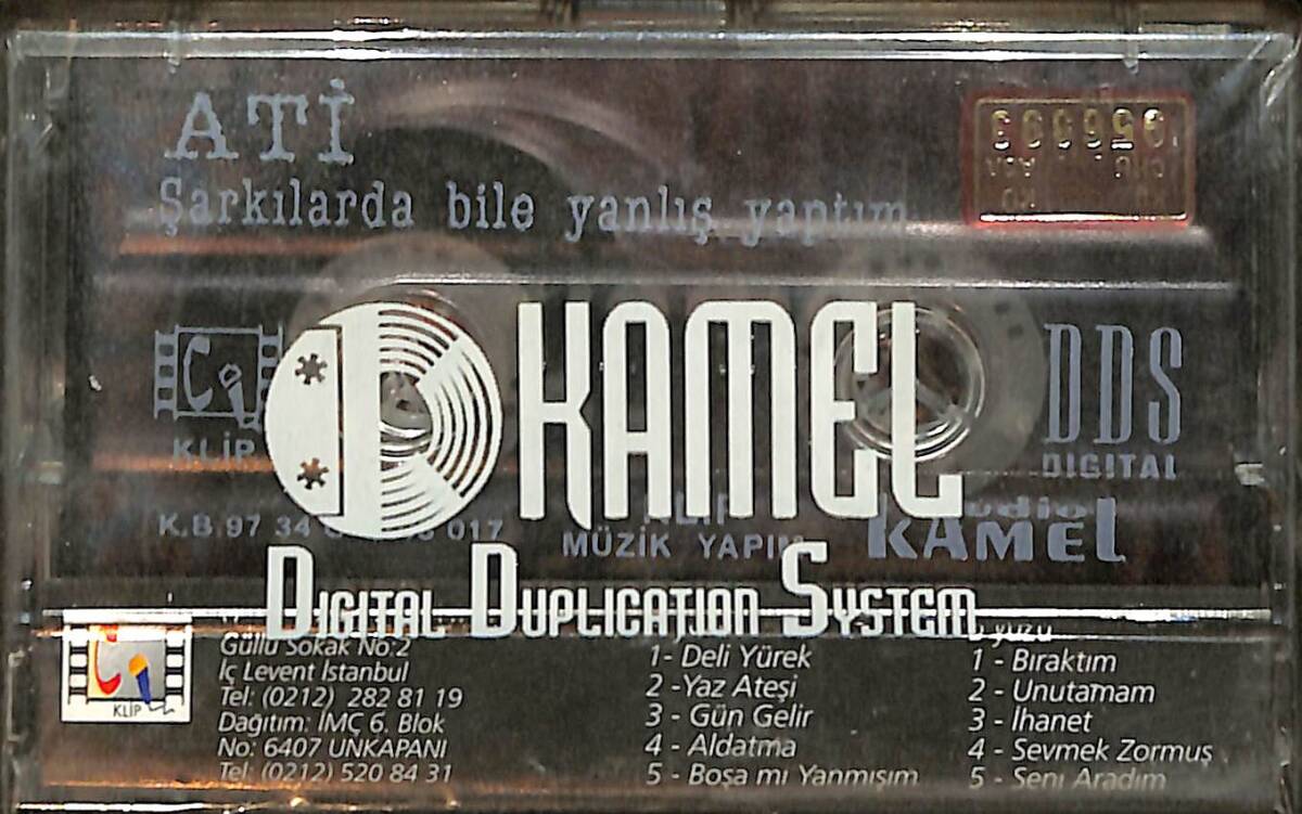 Ati - Şarkılarda Bile Yanlış Yaptım Kaset (Sıfır) KST28698 - 2