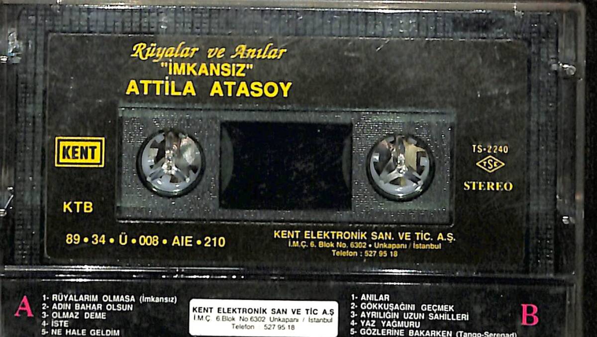 Atilla Atasoy - Rüyalar Ve Anılar ''İmkansız'' Orijinal Kaset (İkinci El) KST30565 - 2