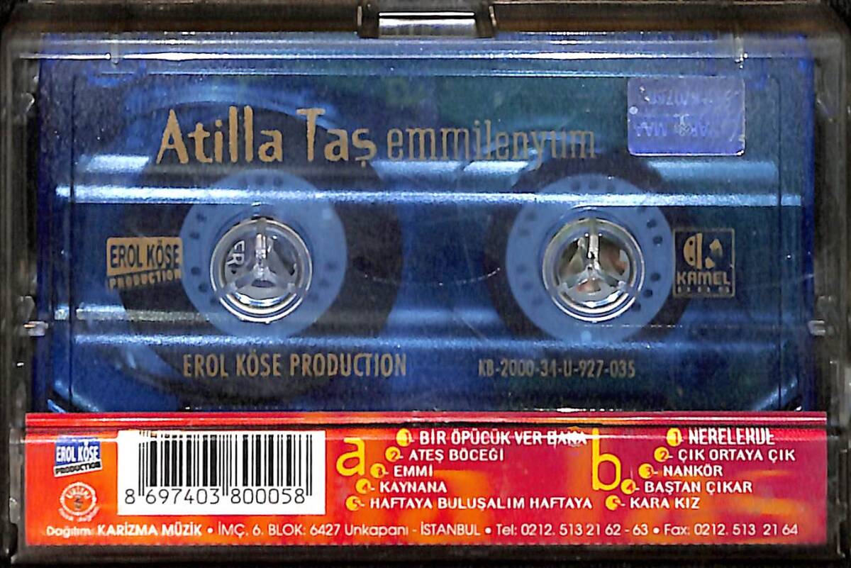 Atilla Taş - Emmilenyum Kaset (İkinci El) KST28474 - 2