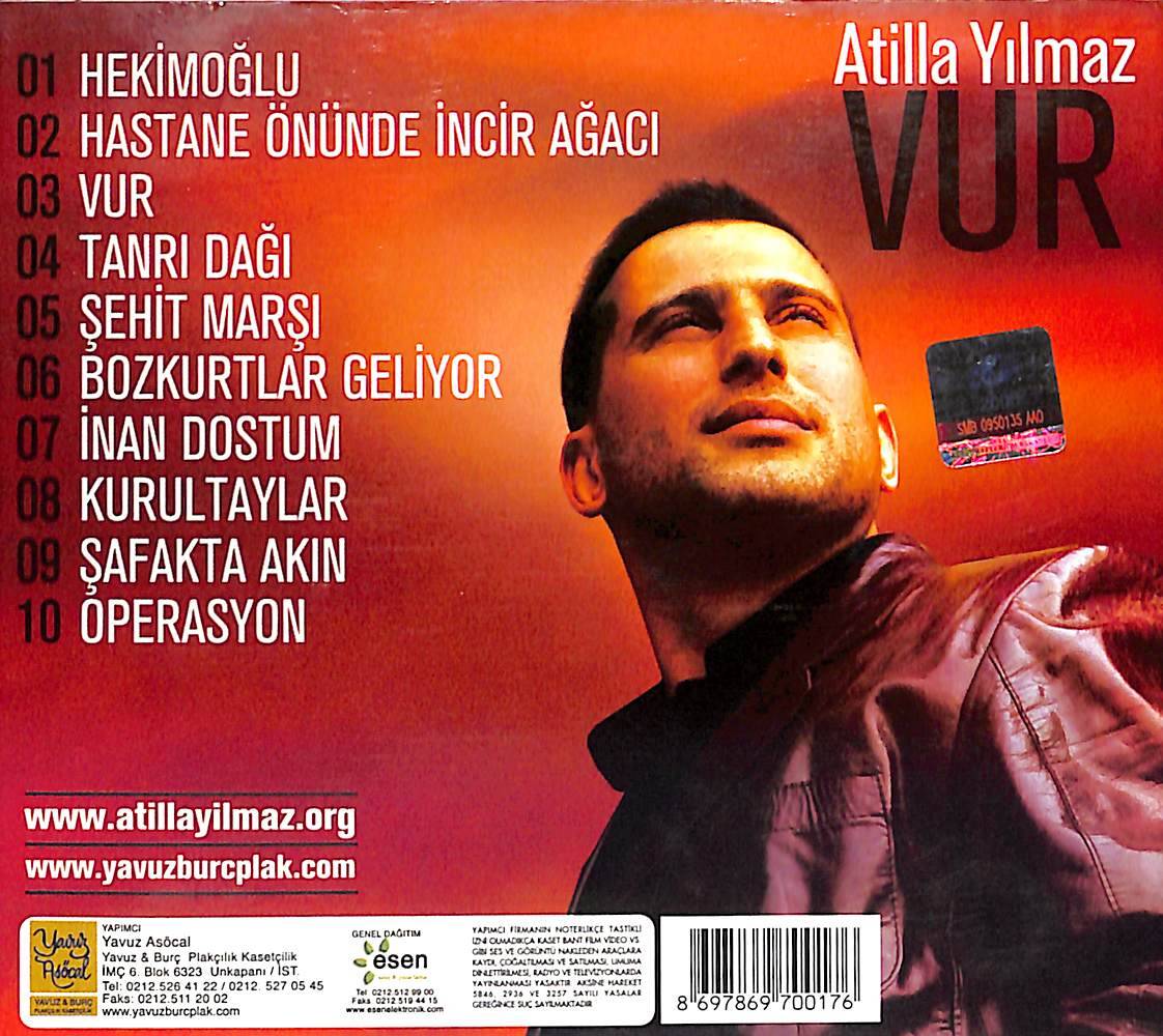 Atilla Yılmaz - Vur CD (İkinci El) CD3963 - 3
