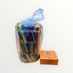 Atlas 0.9 Rondi Kalem ve 0,9 Uç .Tam Dolu Kutular 1990s AOB4812 - Gökçekoleksiyon