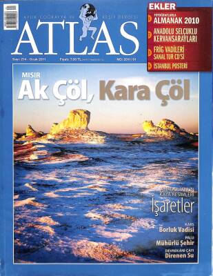 ATLAS DERGİSİ OCAK 2011 SAYI 214 MISIR AK ÇÖL KARA ÇÖL , ANADOLUNUN KAYA RESİMLERİ , BORLUK VADİSİ , PALU MÜHÜRLÜ ŞEHİR , DEVRENKANİ ÇAYI KTP2527 - 1