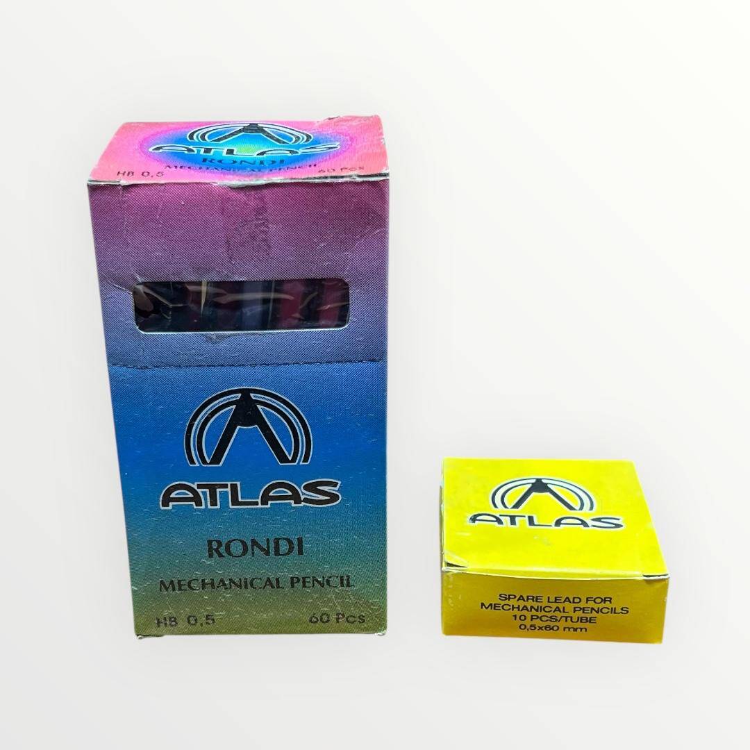 Atlas Rondi 0.5 Uçlu Çıt Çıtlı Kalem Ve Ucu Set.Tam Dolu Kutular AOB4715 - 1