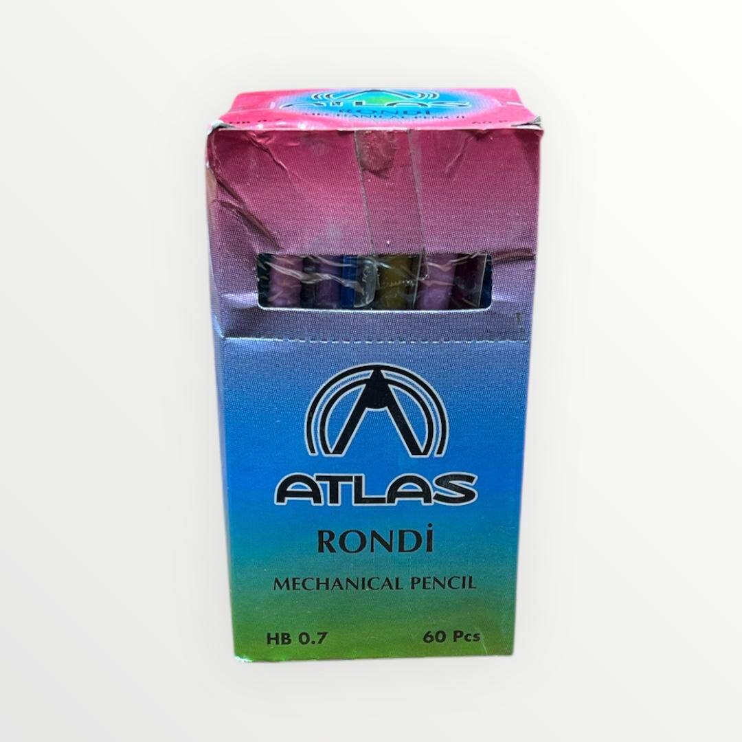 Atlas Rondi 0.7 Uçlu Çıt Çıtlı Kalem Ve Ucu Set.Tam Dolu Kutular AOB4940 - 3