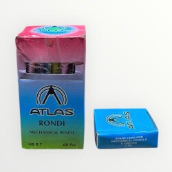 Atlas Rondi 0.7 Uçlu Çıt Çıtlı Kalem Ve Ucu Set.Tam Dolu Kutular AOB4940 - Gökçekoleksiyon