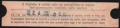 A.T.M Milano Metro Bileti EFM437 - 2