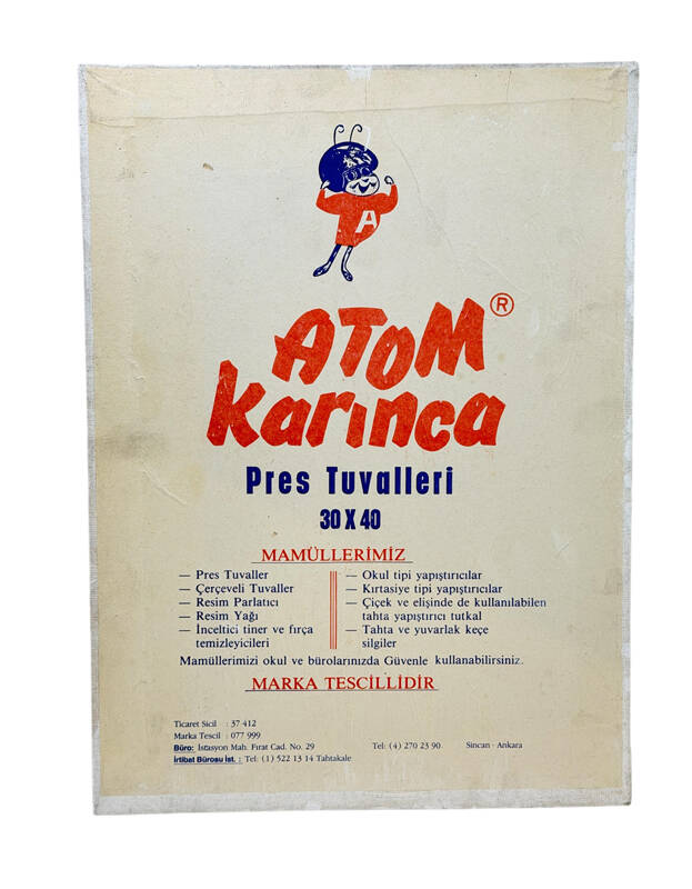 Atom Karınca Pres Tuvalleri (Sincan-Ankara) Reklam Tabelası AOB5205 - 1