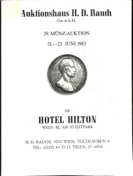 AUKTİONSHAUS H.D. RAUDH GES. M.B.H. 29.münz-auktıon 21-23 Juni 1982 Im Hotel Hilton NDR70101 - Gökçekoleksiyon