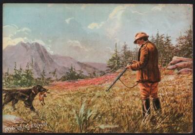 Avcılık Temalı Kartpostal KRT3393 - 1