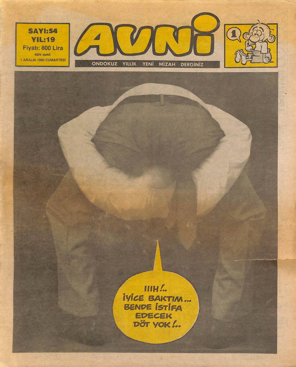 Avni Mizah Dergisi 1 Aralık 1990 Sayı 54 NDR94959 - 1