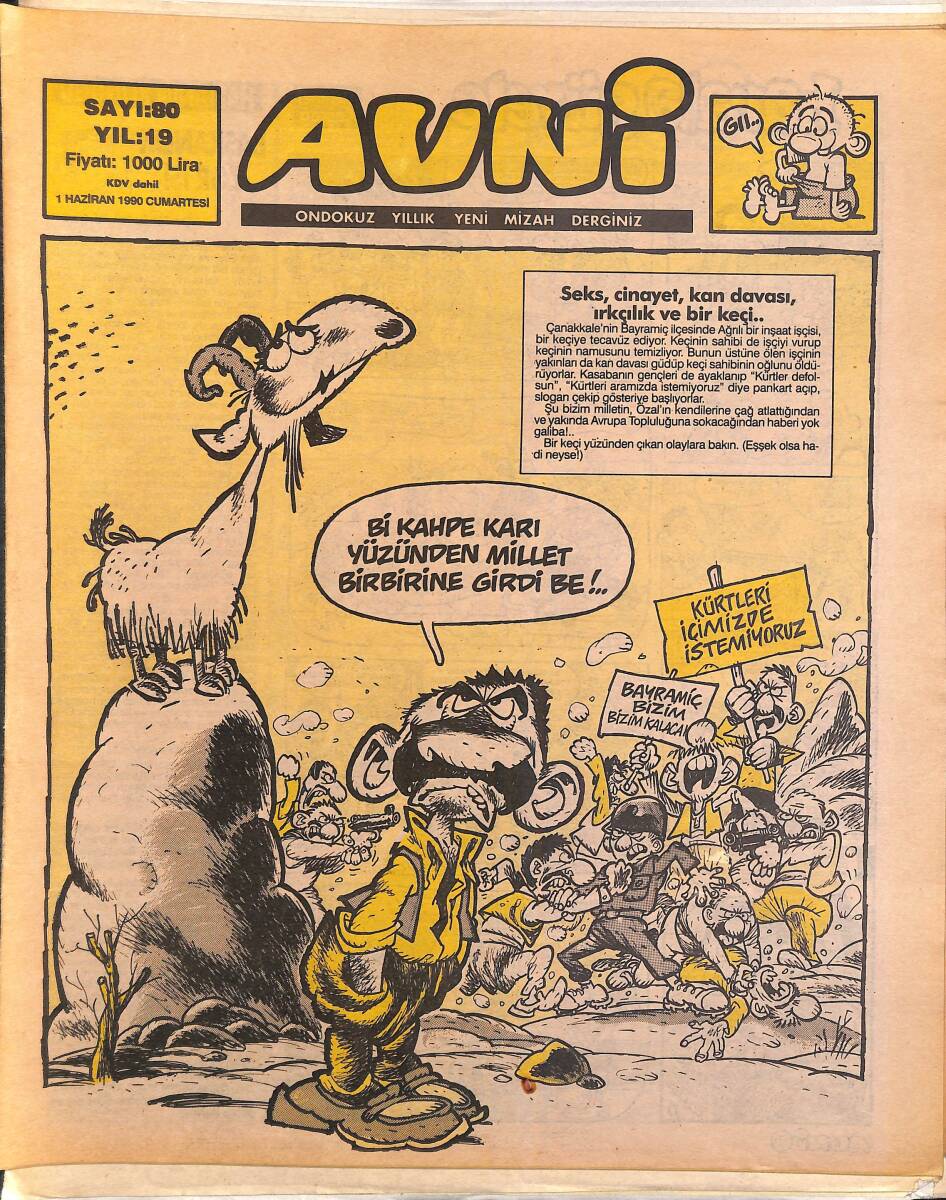 Avni Mizah Dergisi 1 Haziran 1991 Sayı 80 NDR95160 - 1