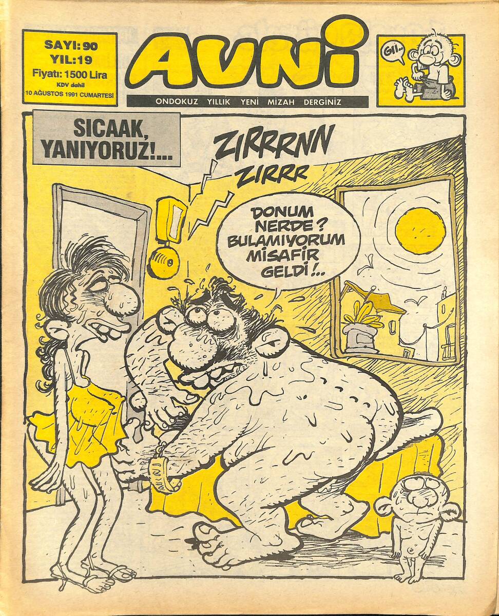 Avni Mizah Dergisi 10 Ağustos 1991 Sayı 90 NDR94976 - 1