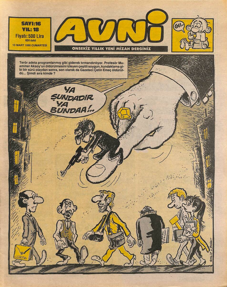 Avni Mizah Dergisi 10 Mart 1990 Sayı 16 NDR94984 - 1