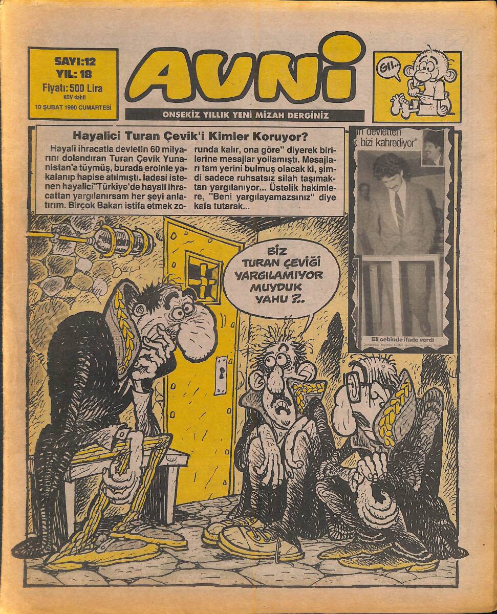 Avni Mizah Dergisi 10 Şubat 1990 Sayı 12 NDR94944 - 1