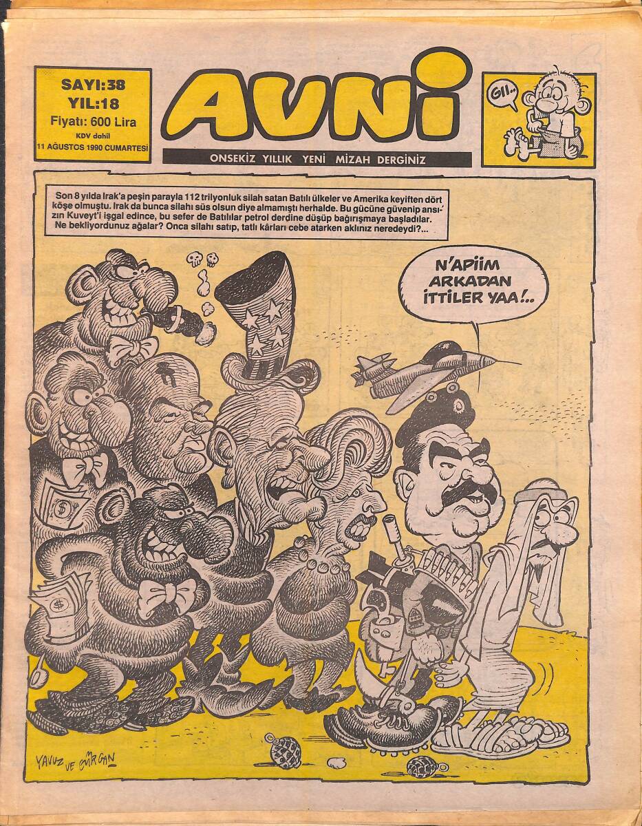 Avni Mizah Dergisi 11 Ağustos 1990 Sayı 38 NDR95012 - 1