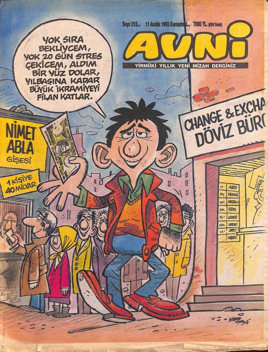 Avni Mizah Dergisi 11 Aralık 1993 Sayı 212 NDR95252 - 1