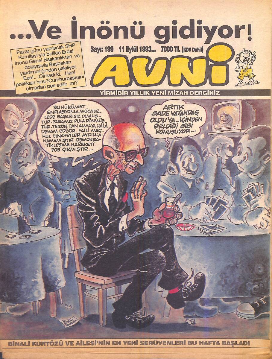 Avni Mizah Dergisi 11 Eylül 1993 Sayı 199 NDR95235 - 1