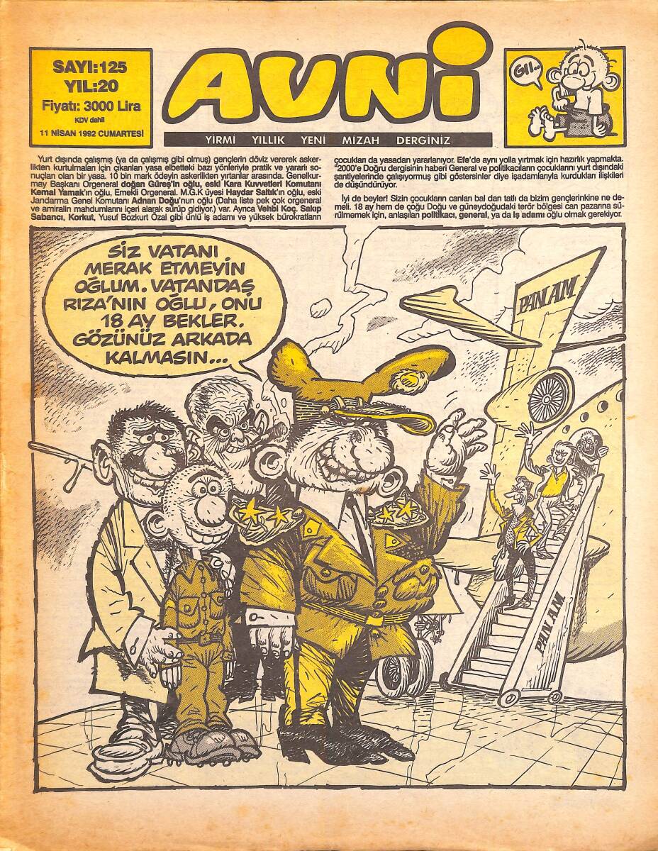Avni Mizah Dergisi 11 Nisan 1992 Sayı 125 NDR95171 - 1