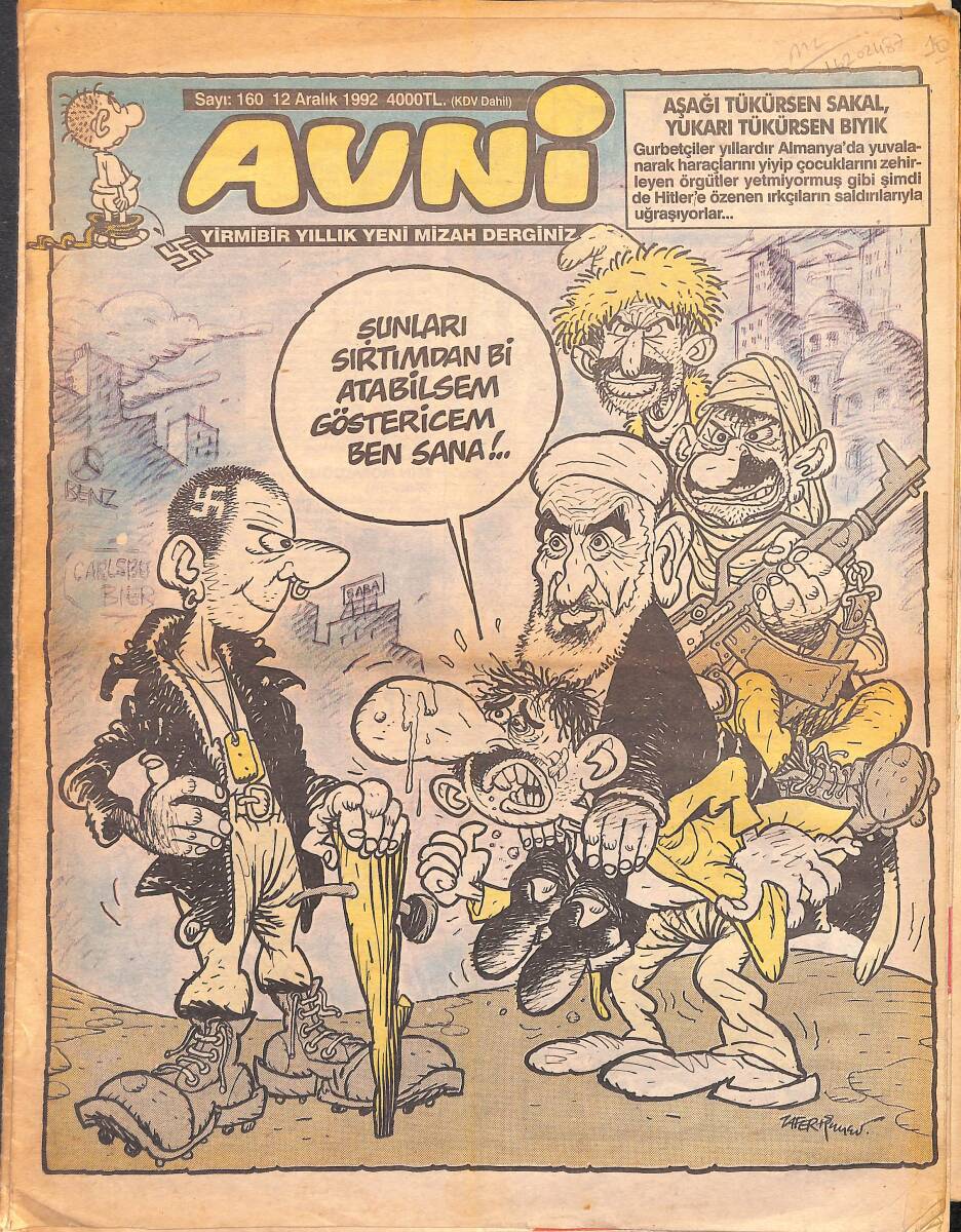 Avni Mizah Dergisi 12 Aralık 1992 Sayı 160 NDR95014 - 1