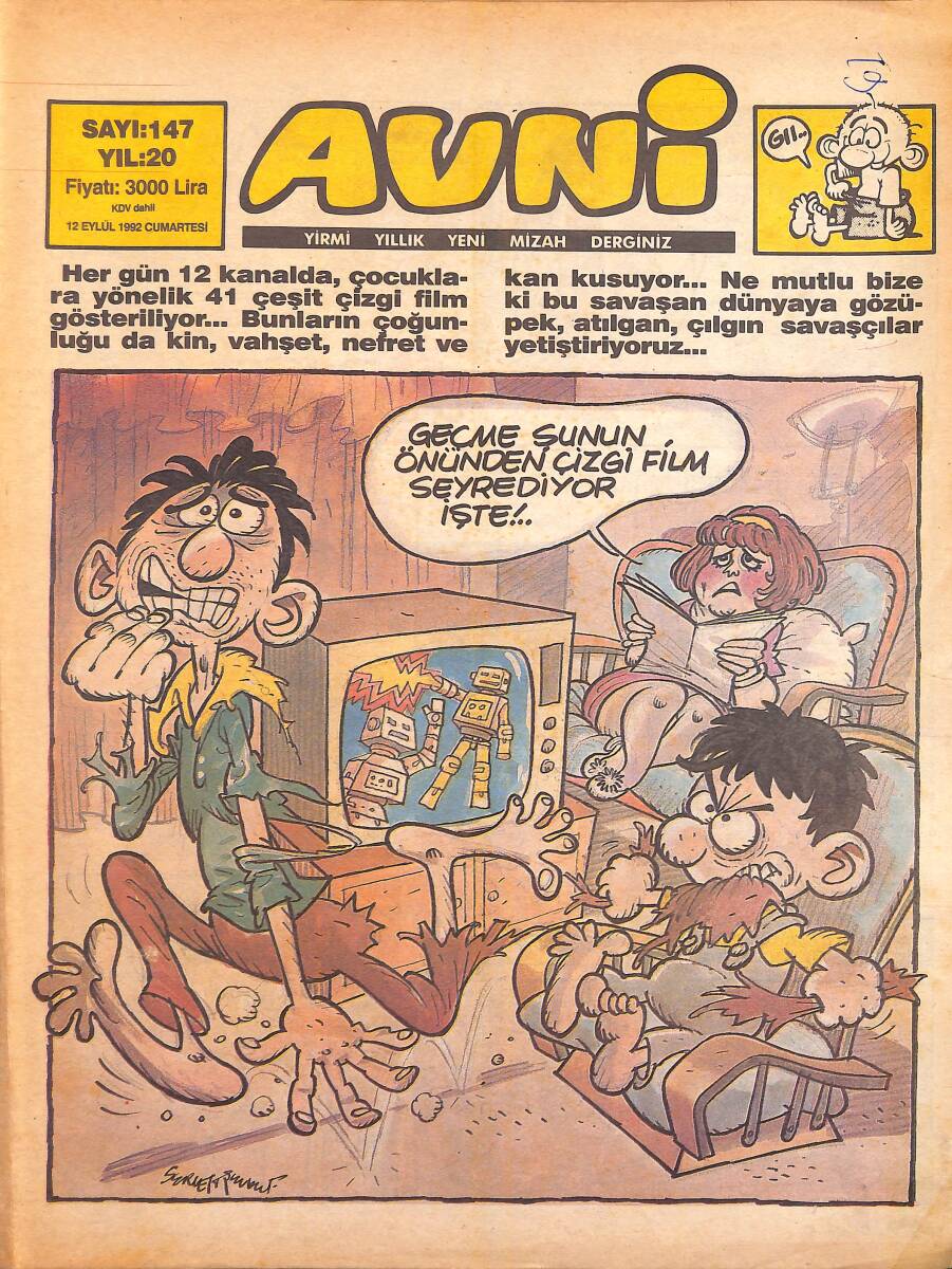 Avni Mizah Dergisi 12 Eylül 1992 Sayı 147 NDR95046 - 1