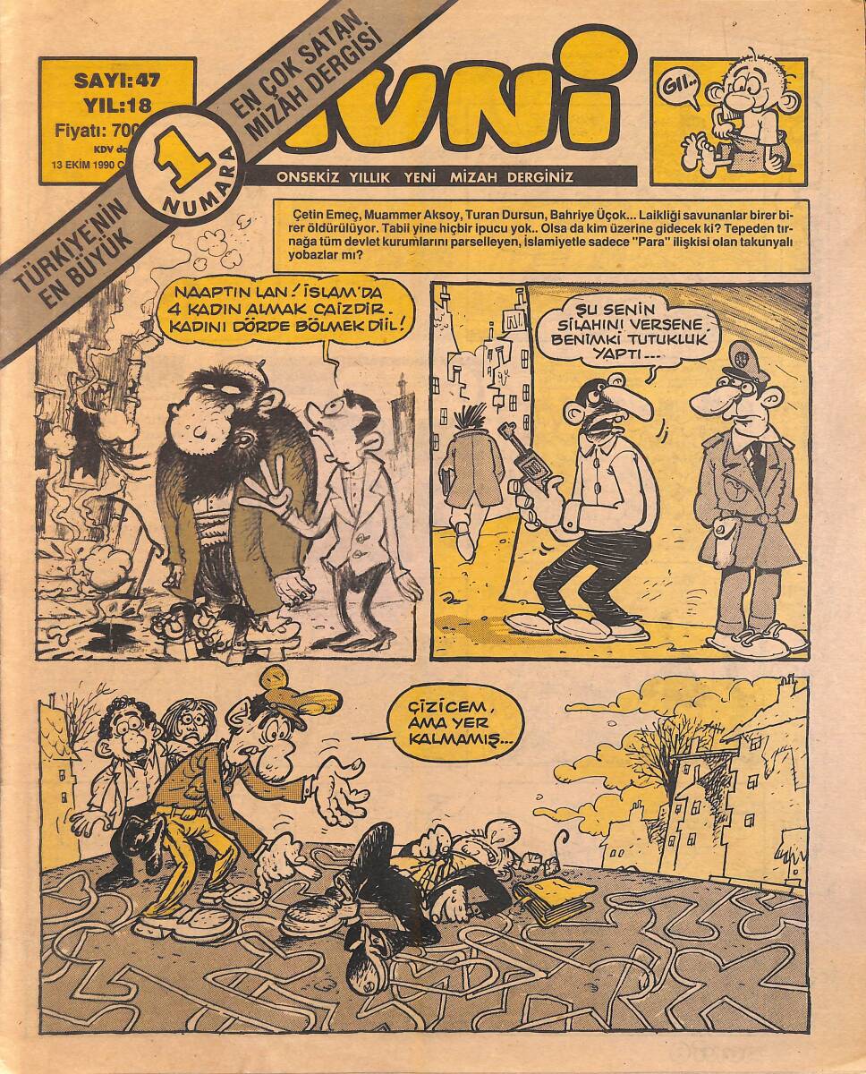 Avni Mizah Dergisi 13 Ekim 1990 Sayı 47 NDR95003 - 1