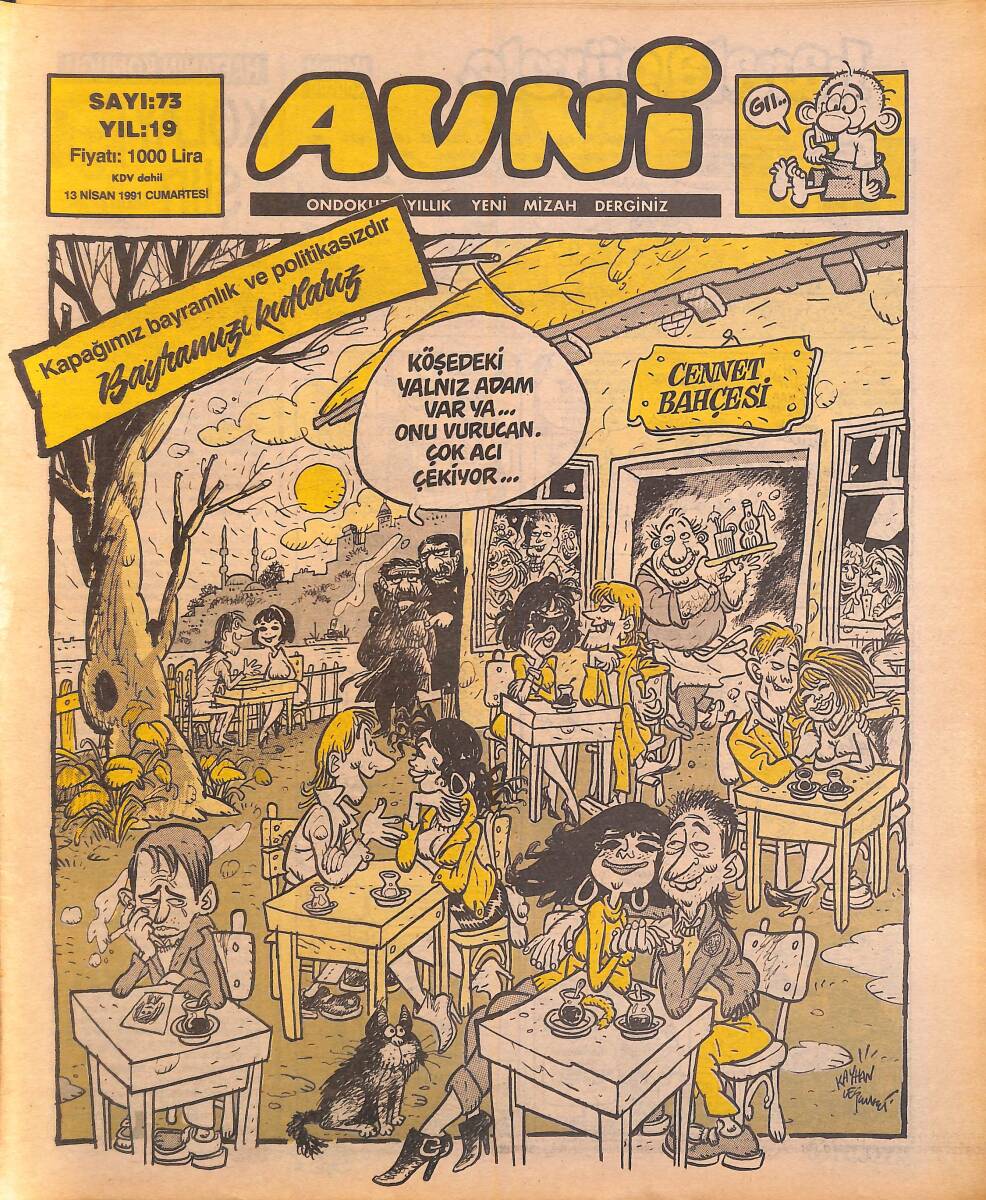 Avni Mizah Dergisi 13 Nisan 1991 Sayı 73 NDR94990 - 1