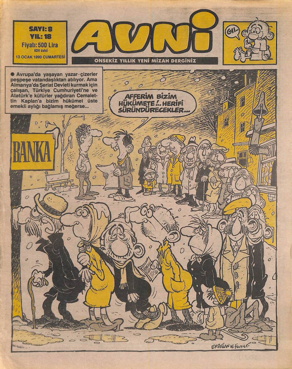 Avni Mizah Dergisi 13 Ocak 1990 Sayı 8 NDR94948 - 1