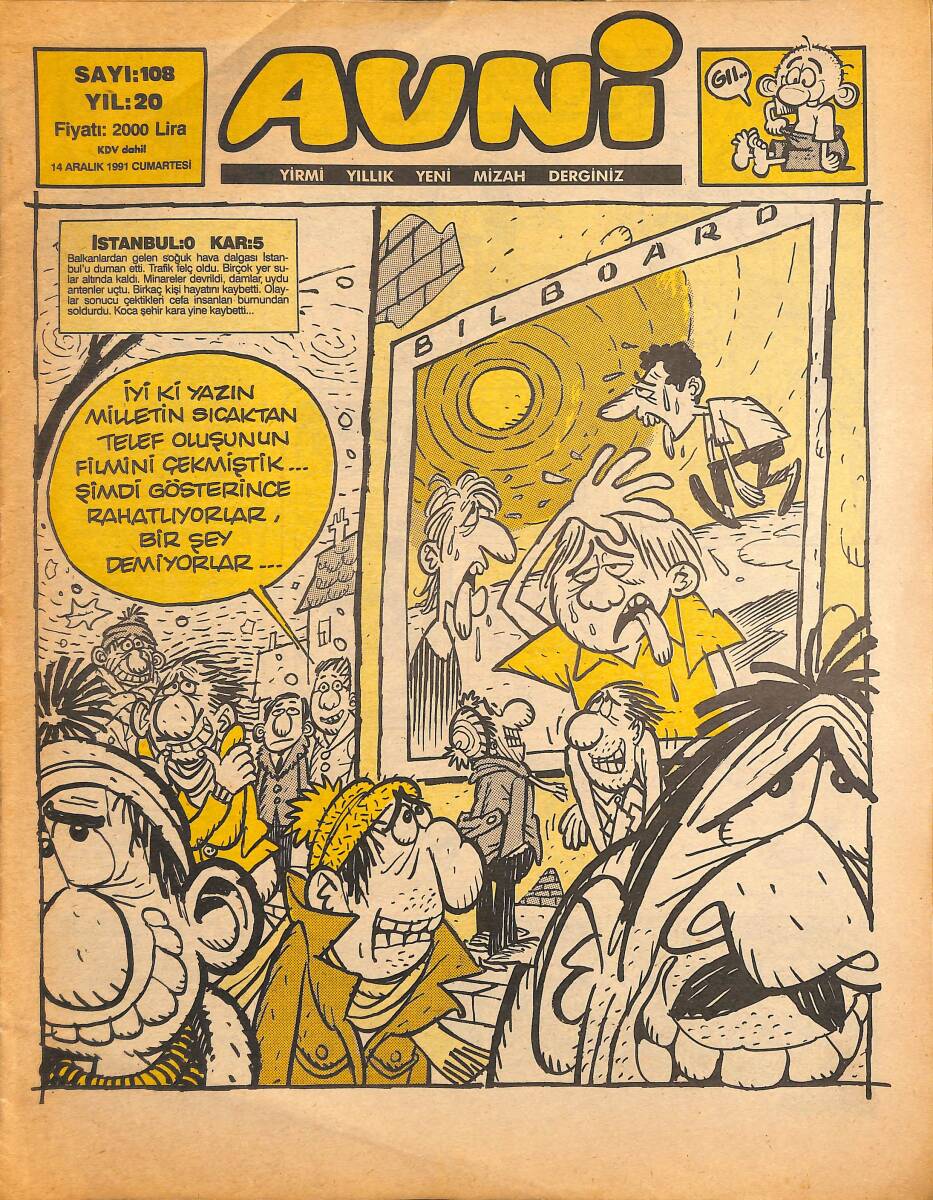 Avni Mizah Dergisi 14 Aralık 1991 Sayı 108 NDR94915 - 1