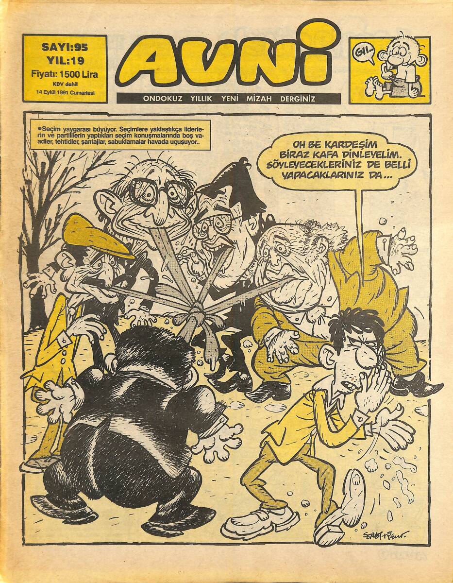 Avni Mizah Dergisi 14 Eylül 1991 Sayı 95 NDR94971 - 1