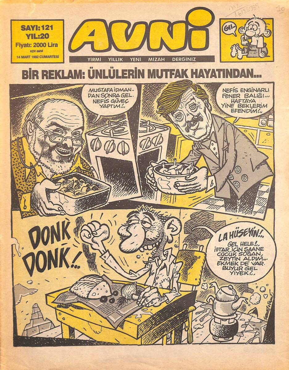 Avni Mizah Dergisi 14 Mart 1992 Sayı 121 NDR95175 - 1