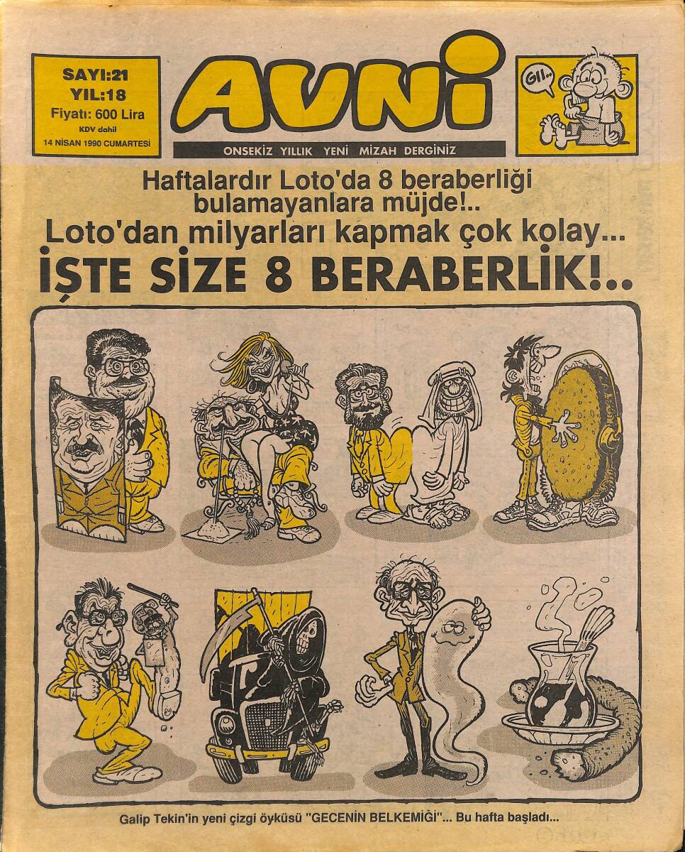 Avni Mizah Dergisi 14 Nisan 1990 Sayı 21 NDR94979 - 1