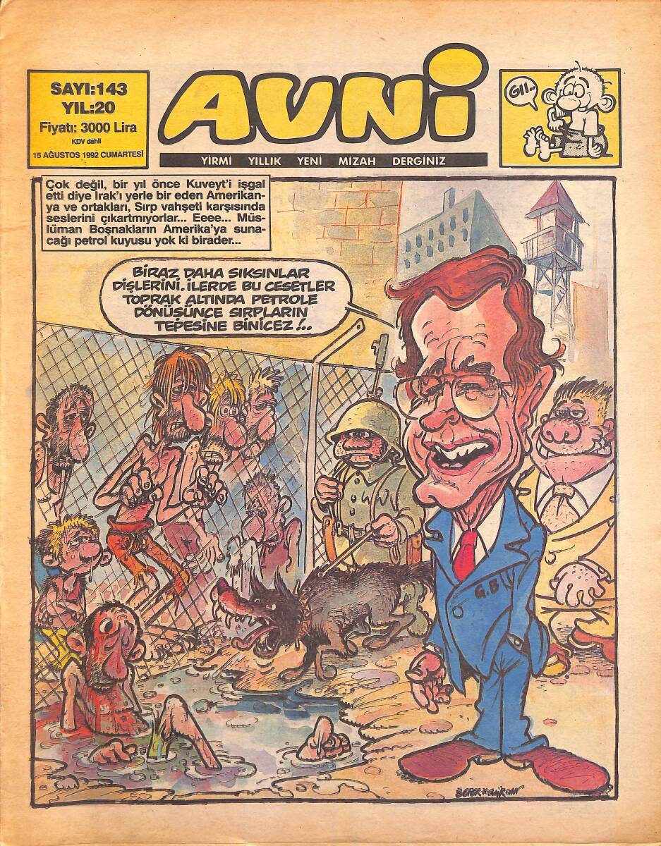 Avni Mizah Dergisi 15 Ağustos 1992 Sayı 143 NDR95050 - 1