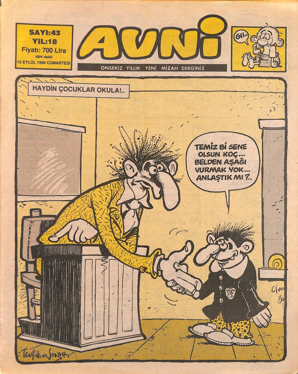 Avni Mizah Dergisi 15 Eylül 1990 Sayı 43 NDR95007 - 1