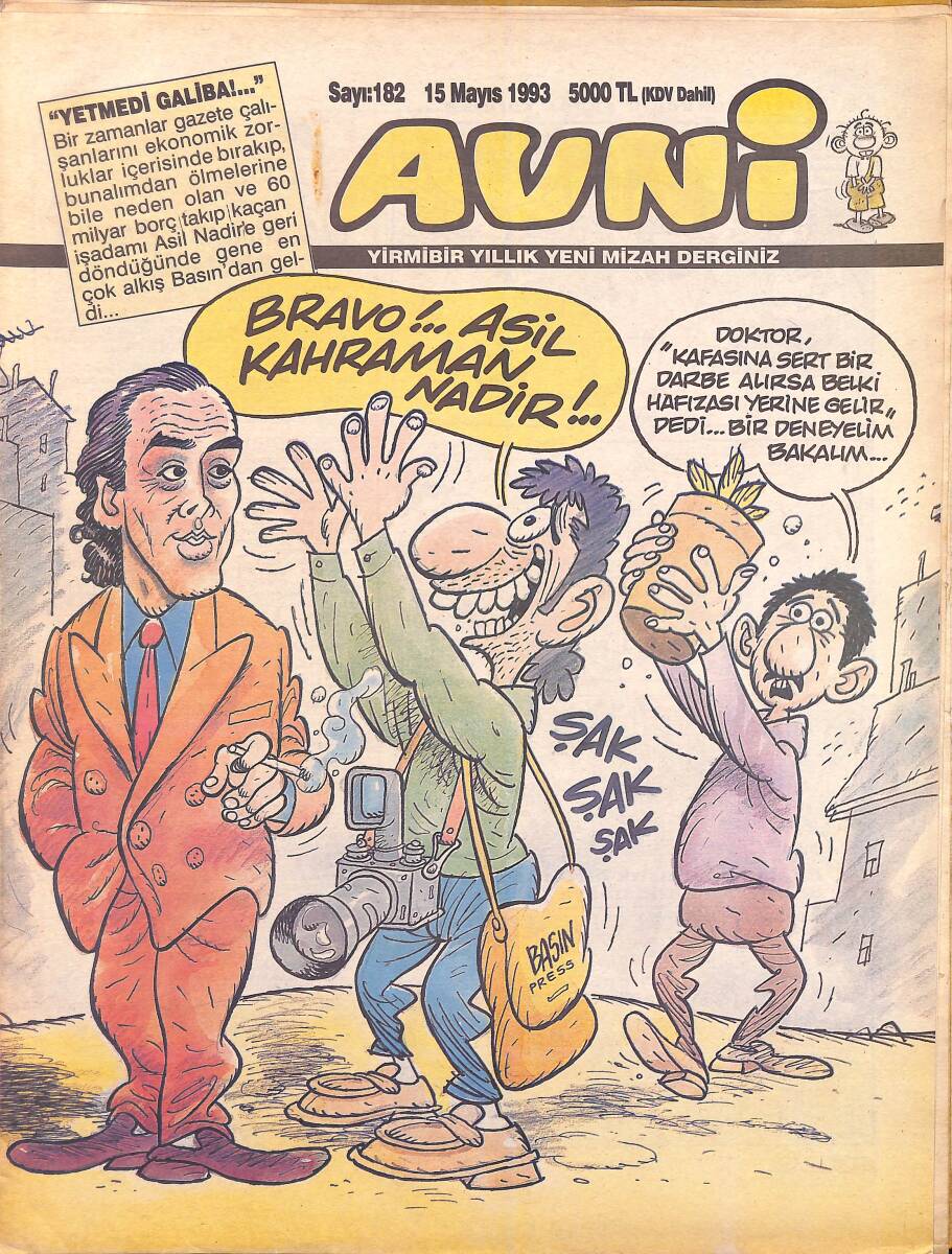 Avni Mizah Dergisi 15 Mayıs 1993 Sayı 182 NDR95226 - 1