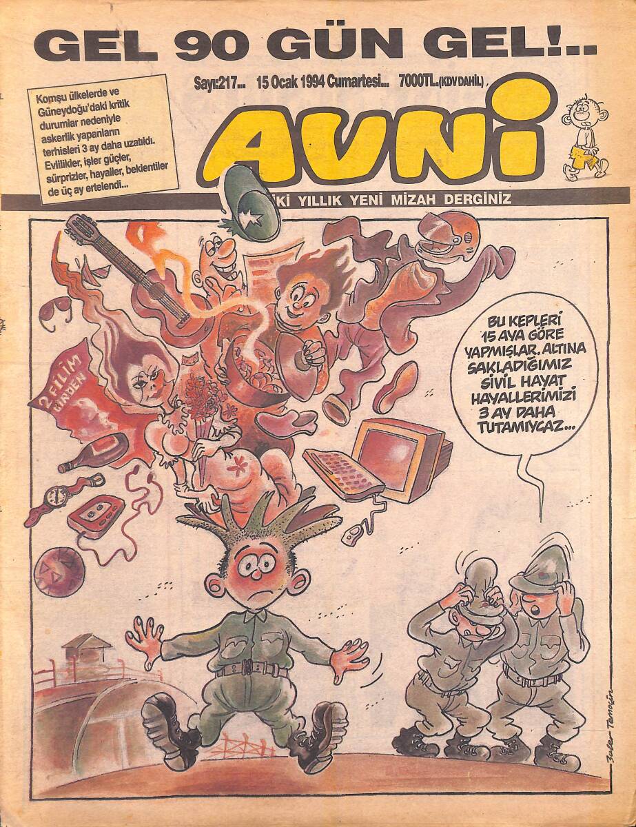 Avni Mizah Dergisi 15 Ocak 1994 Sayı 217 NDR95045 - 1