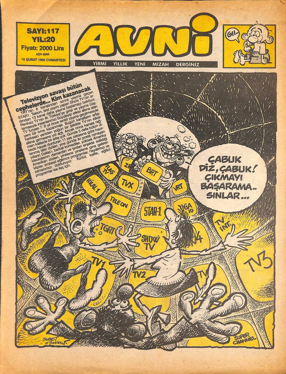 Avni Mizah Dergisi 15 Şubat 1992 Sayı 117 NDR94906 - 1