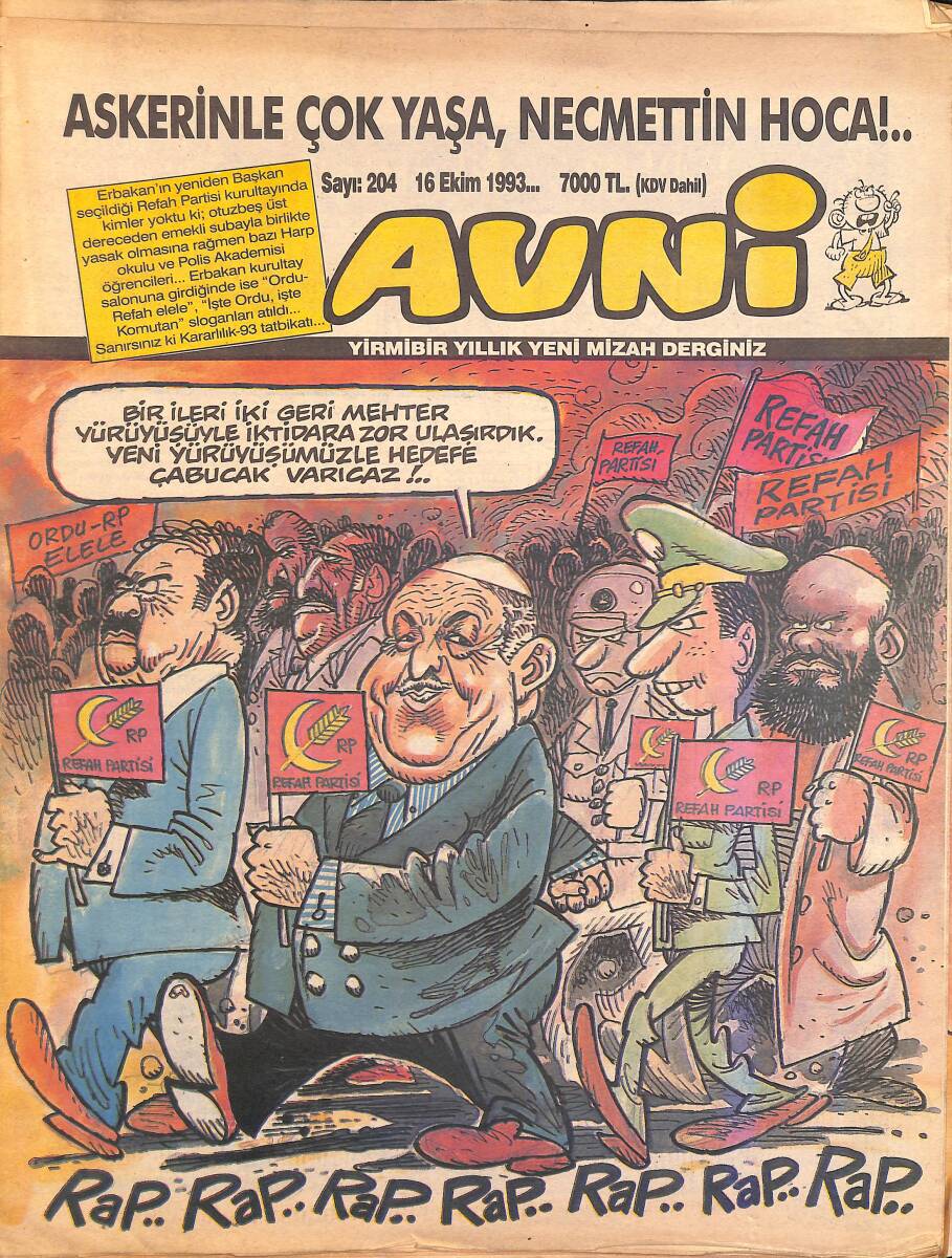 Avni Mizah Dergisi 16 Ekim 1993 Sayı 204 NDR95243 - 1
